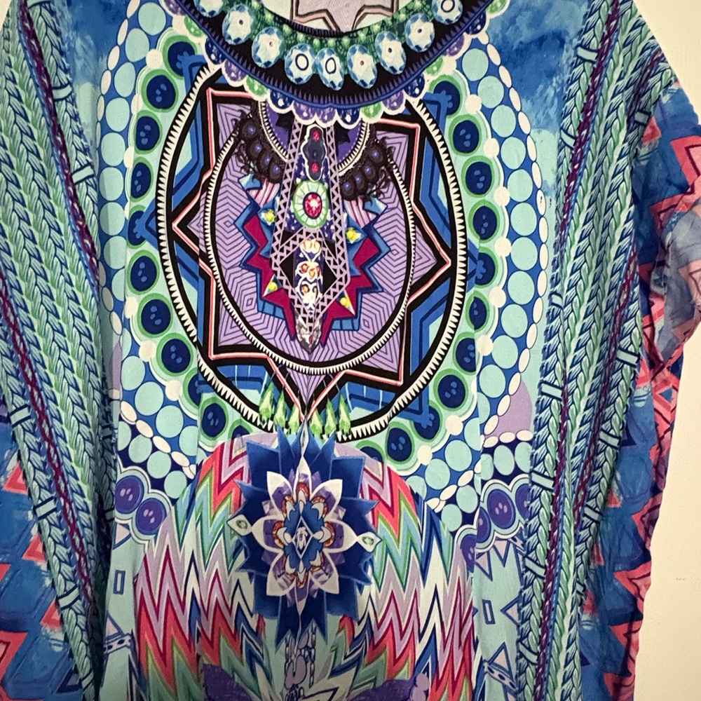 Colorful Geometric Patterned Dress - Picture 2 of 2